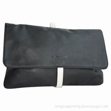Cosmetic Bag in Various Colors, Made of PU, Customized Logos Printing Accepted